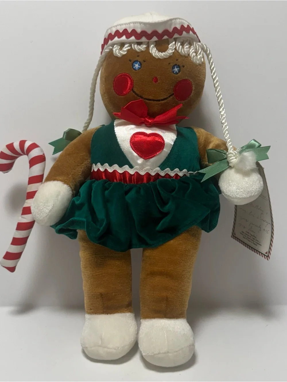 vintage 1990 Commonwealth Target Christmas gingerbread girl plush doll
